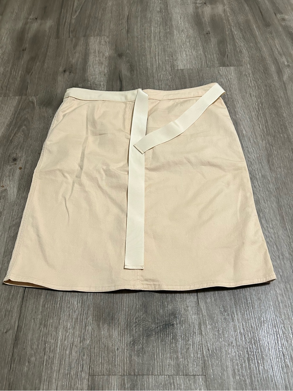 RED Valentino Cream Mini Wrap Skirt